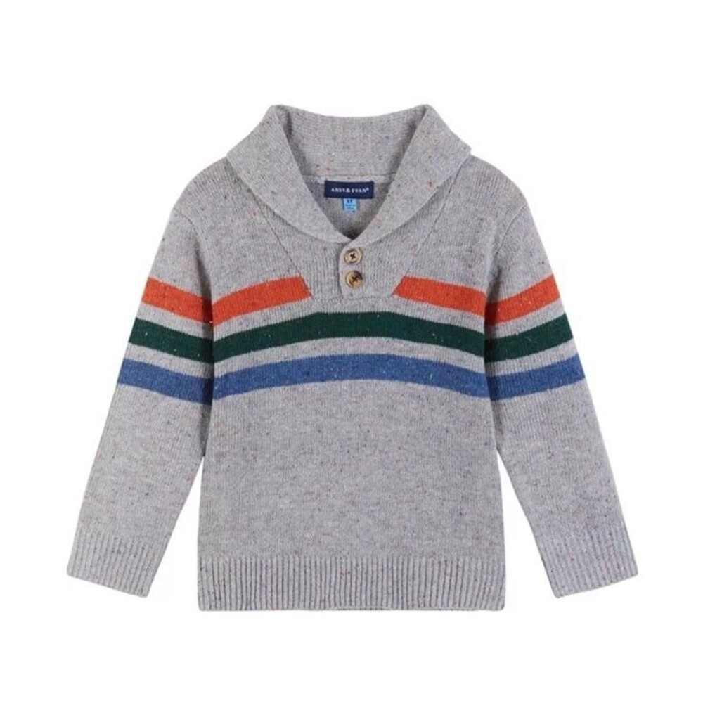 ANDY & EVAN Toddler Boys Toddler/Child‎ Striped Button Sweater